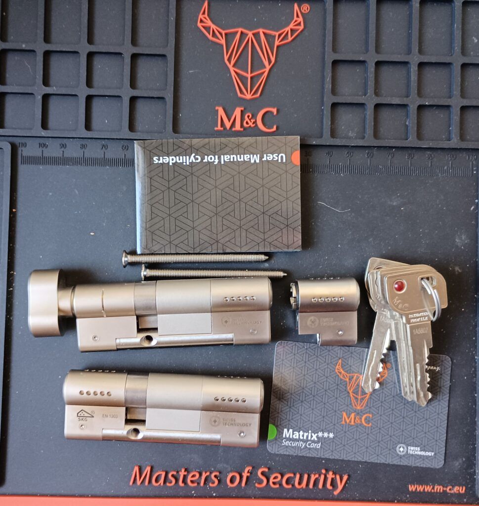 2 keyed-alike cylinders